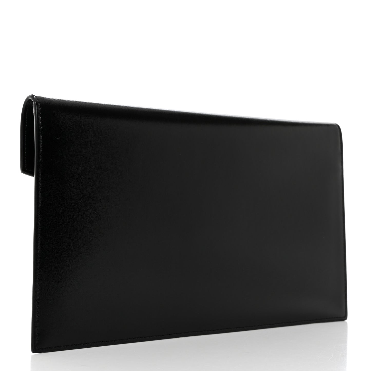 Smooth Shiny Calfskin Monogram Uptown Pouch Black