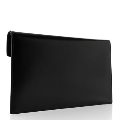 Saint Laurent Smooth Shiny Calfskin Monogram Uptown Pouch Black 3 of 7
