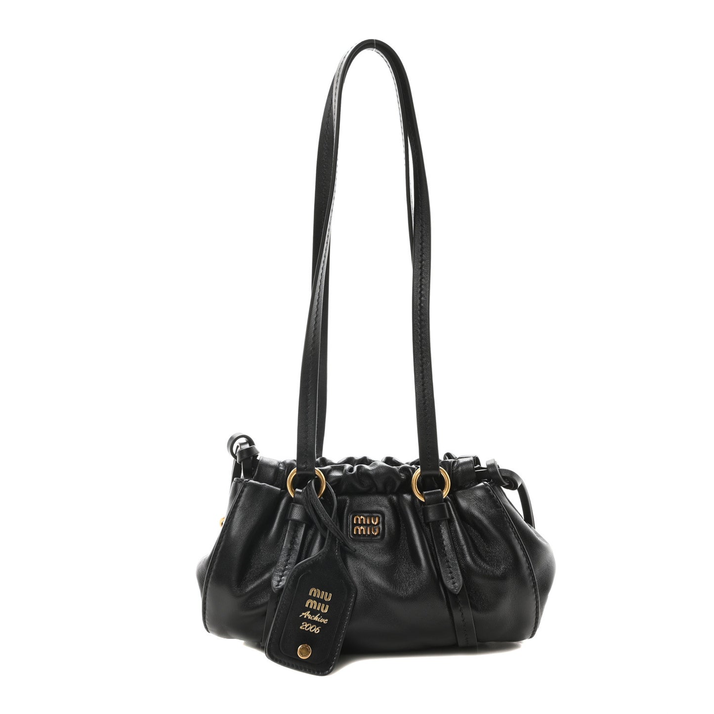 Nappa Mini Joie Shoulder Bag Black