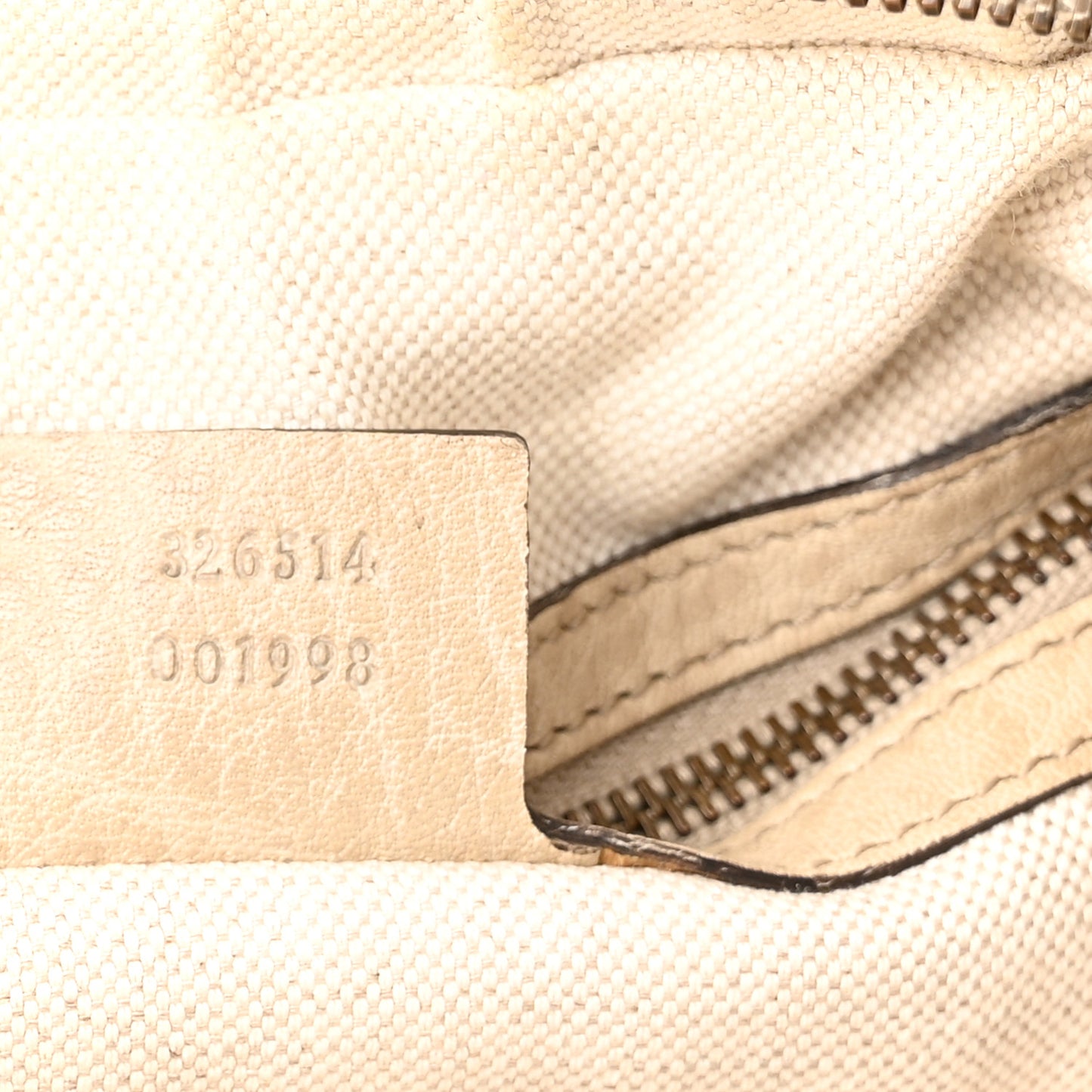 Pebbled Calfskin Small Miss GG Hobo Beige