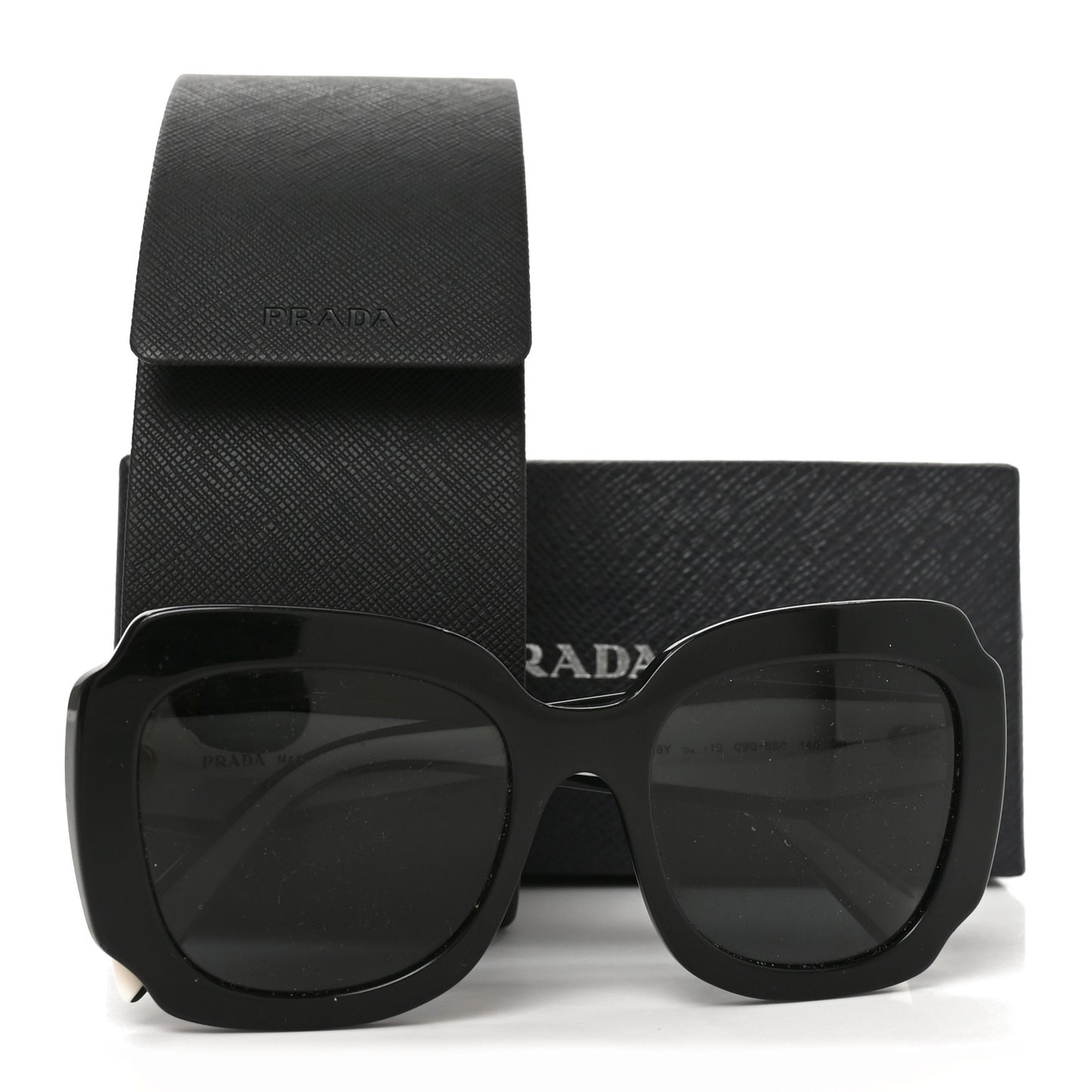 Acetate Square Sunglasses SPR 16Y White Dark Grey