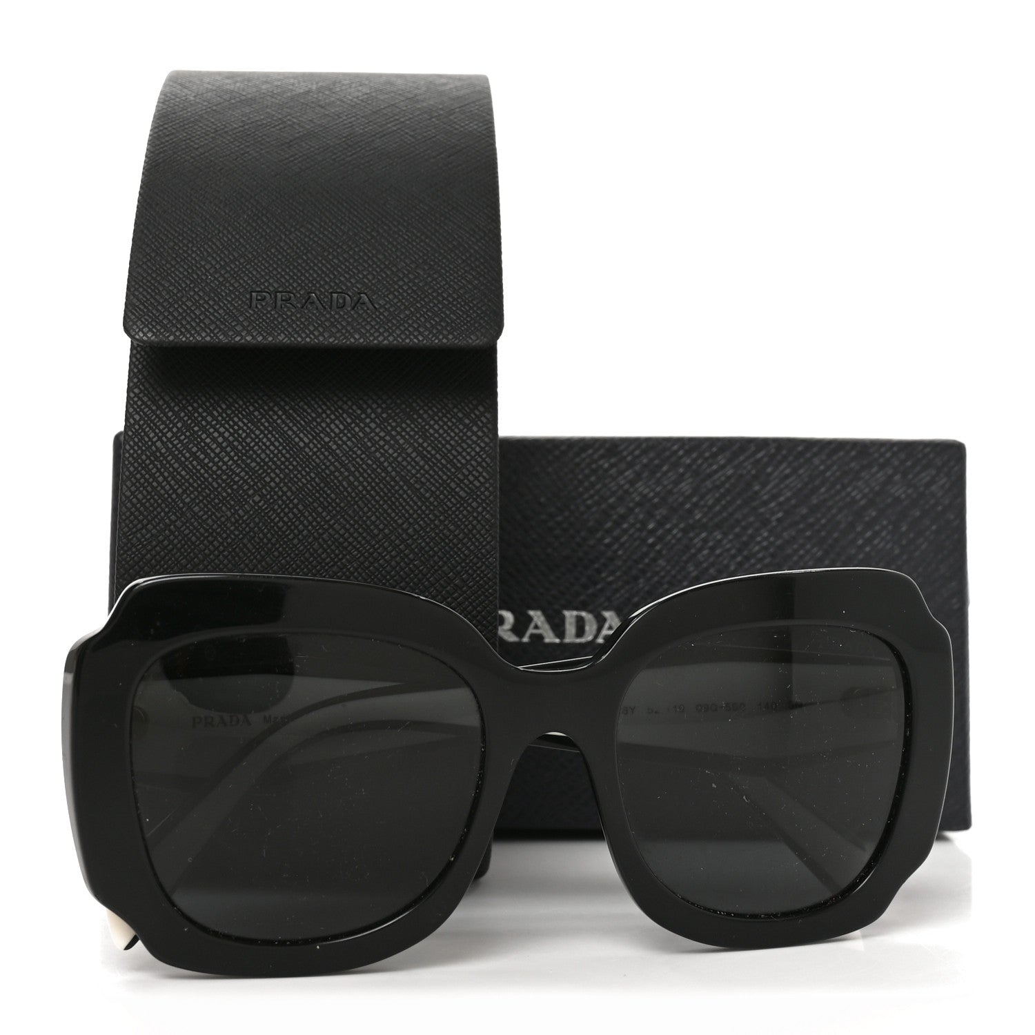 Prada Acetate Square Sunglasses SPR 16Y White Dark Grey 7 of 7