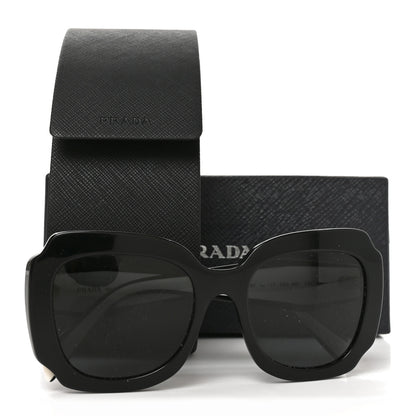 Prada Acetate Square Sunglasses SPR 16Y White Dark Grey 7 of 7