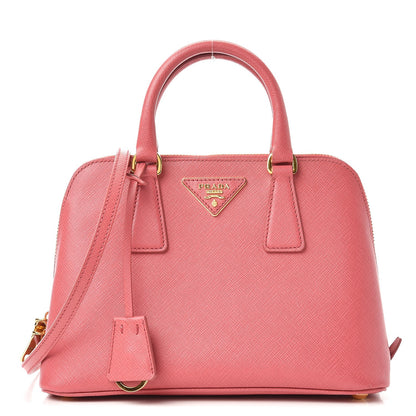 Prada Saffiano Lux Small Promenade Tote Peonia 1 of 7
