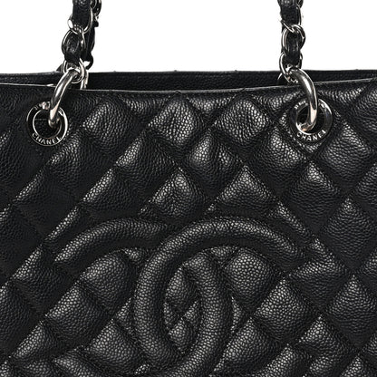 Chanel Caviar Quilted Grand Shopping Tote GST Black 7 of 9