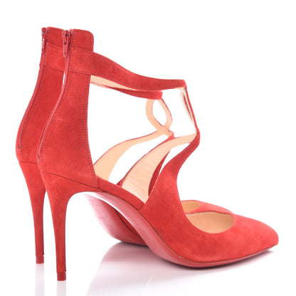Christian Louboutin Veau Velours Rosas 85 Pumps 36.5 Loubi 4 of 9