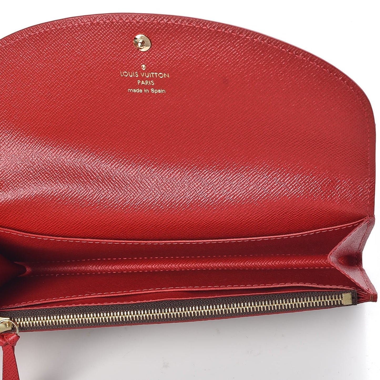 Damier Ebene Caissa Wallet Cherry