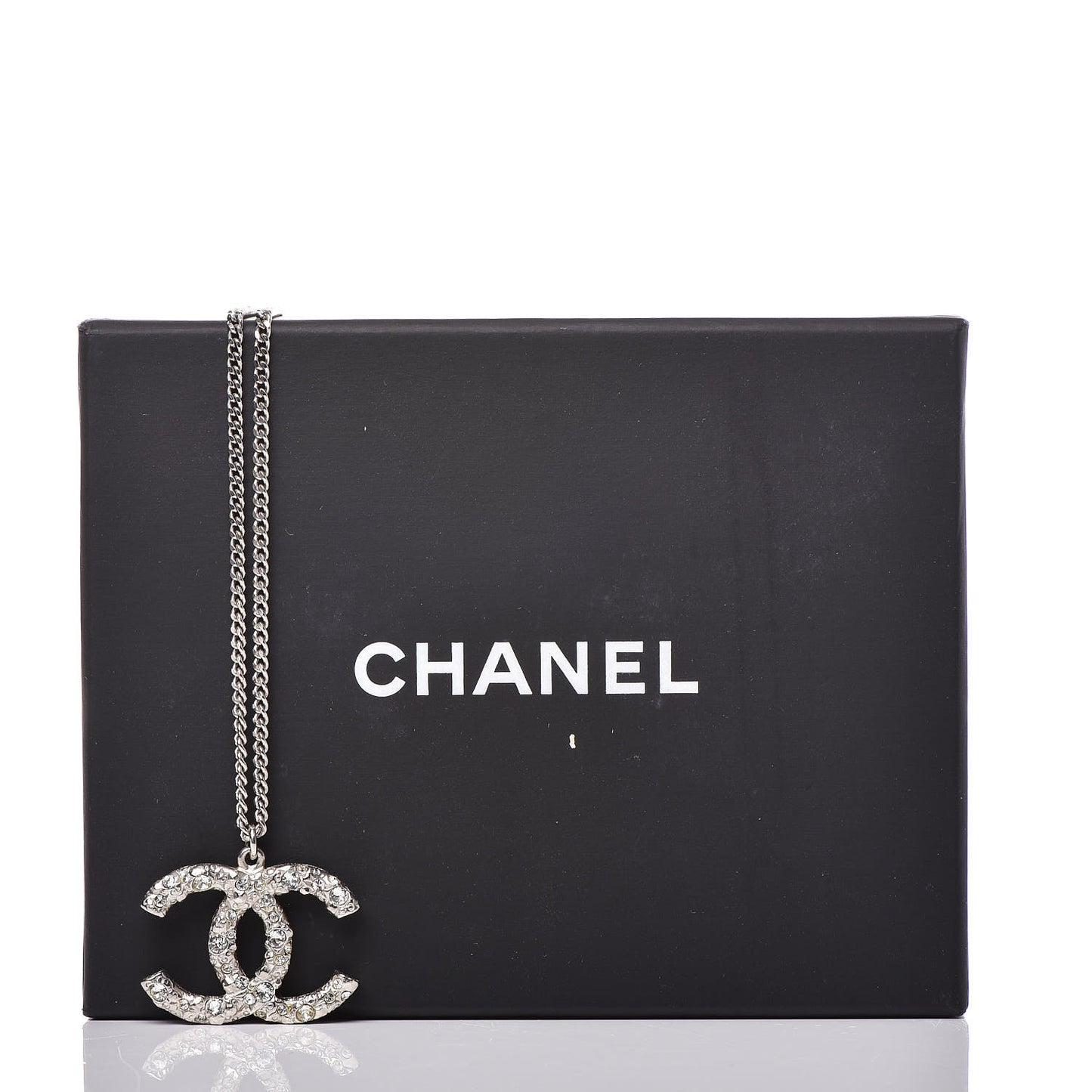 Crystal CC Necklace Silver