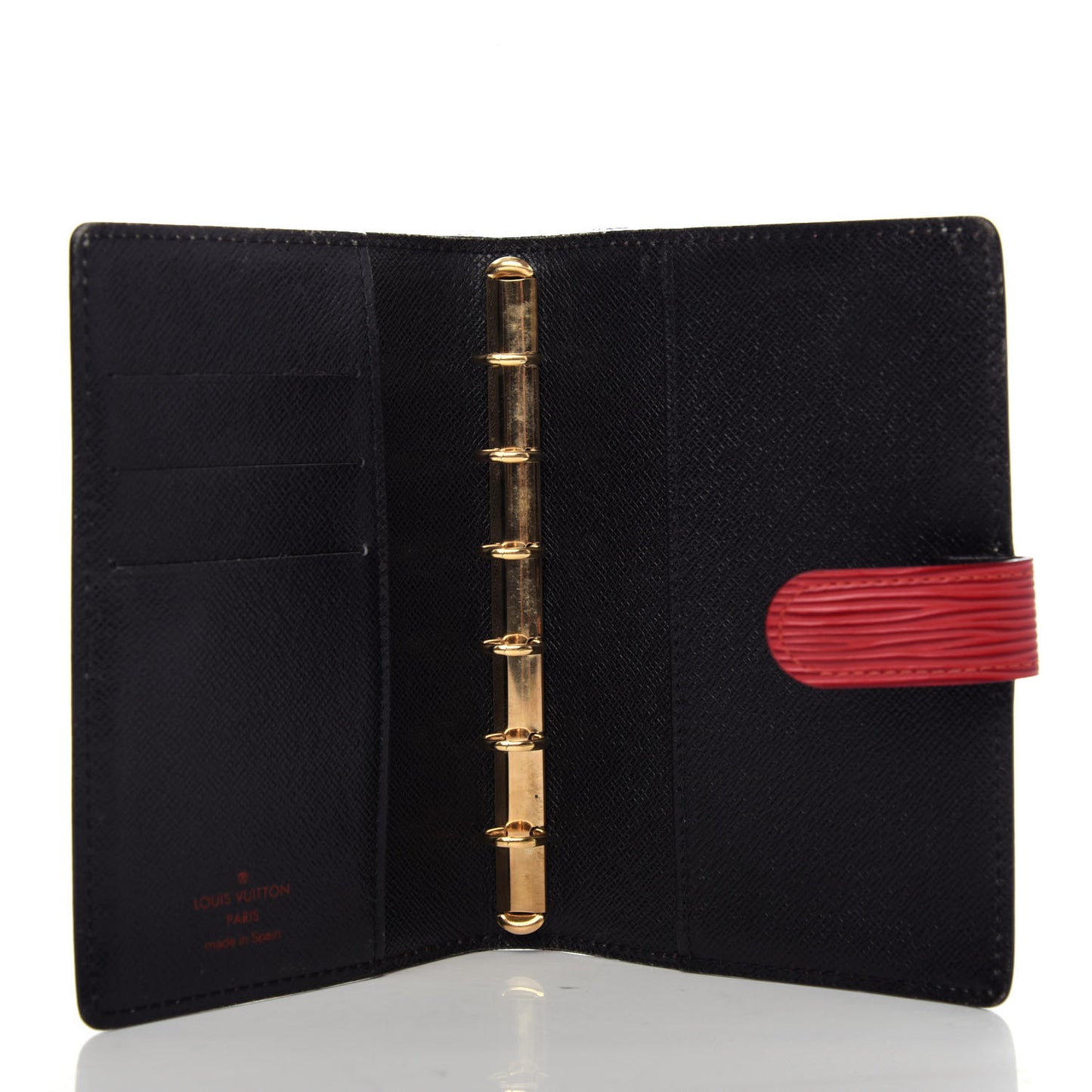 Epi Medium Ring Agenda Cover Rouge