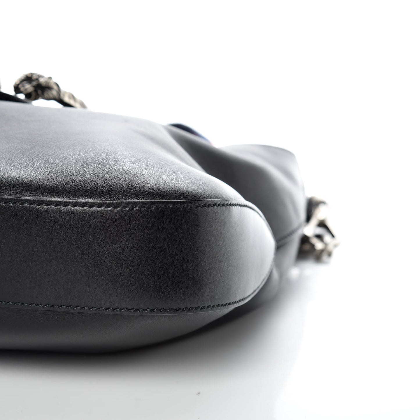 Calfskin Web Small Dionysus Hobo Black