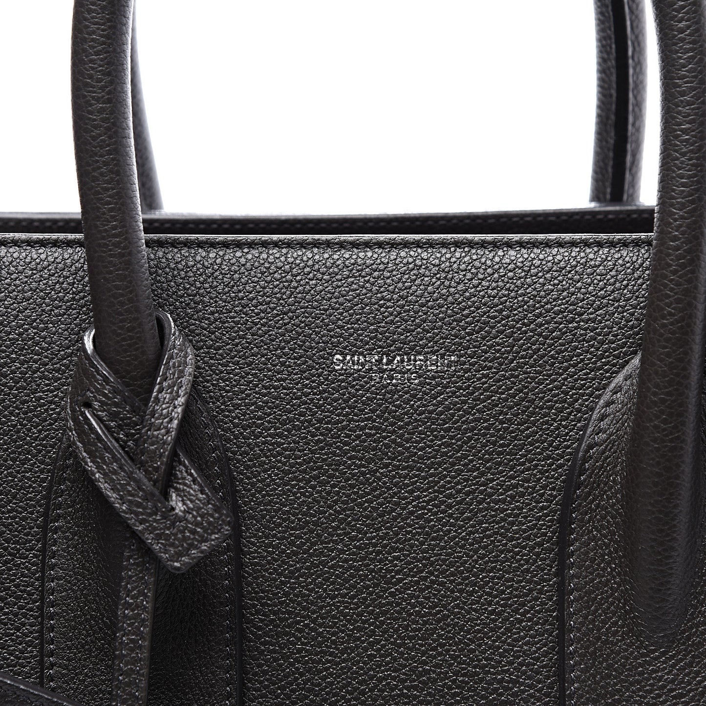 Grained Calfskin Small Sac De Jour Coal