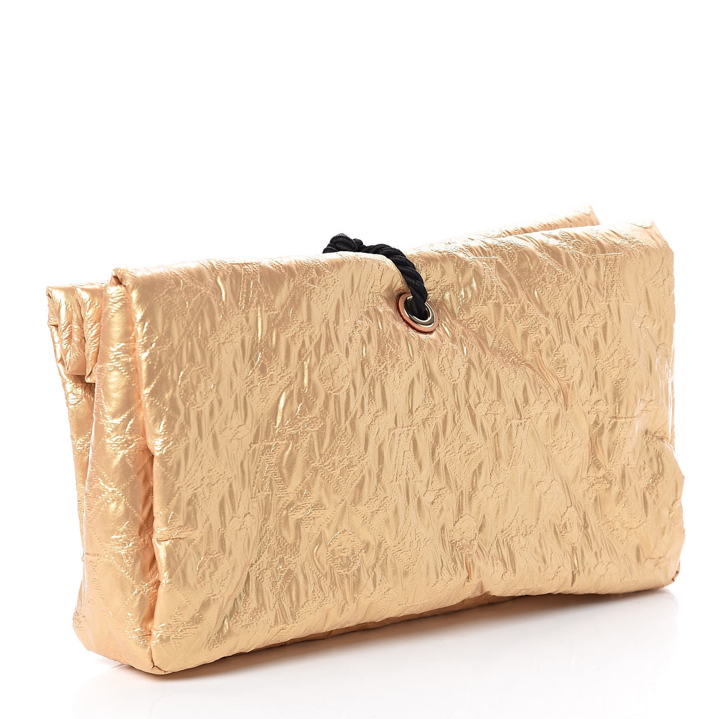 Jacquard Quilted Monogram Limelight African Queen Clutch Masai