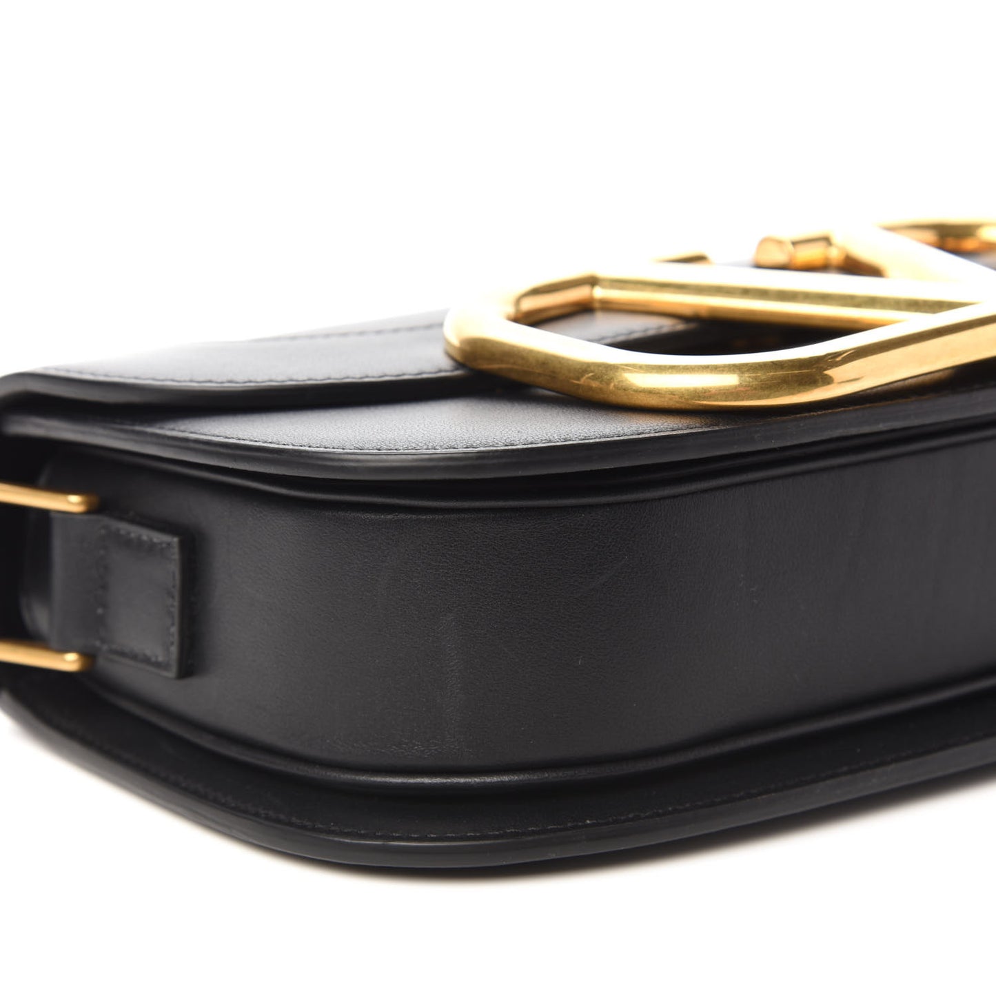 Smooth Calfskin Supervee Shoulder Bag Black