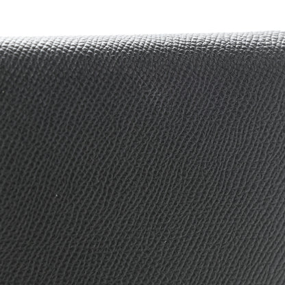 Balenciaga Grained Calfskin Logo Cash Thin Money Wallet Black White 10 of 10