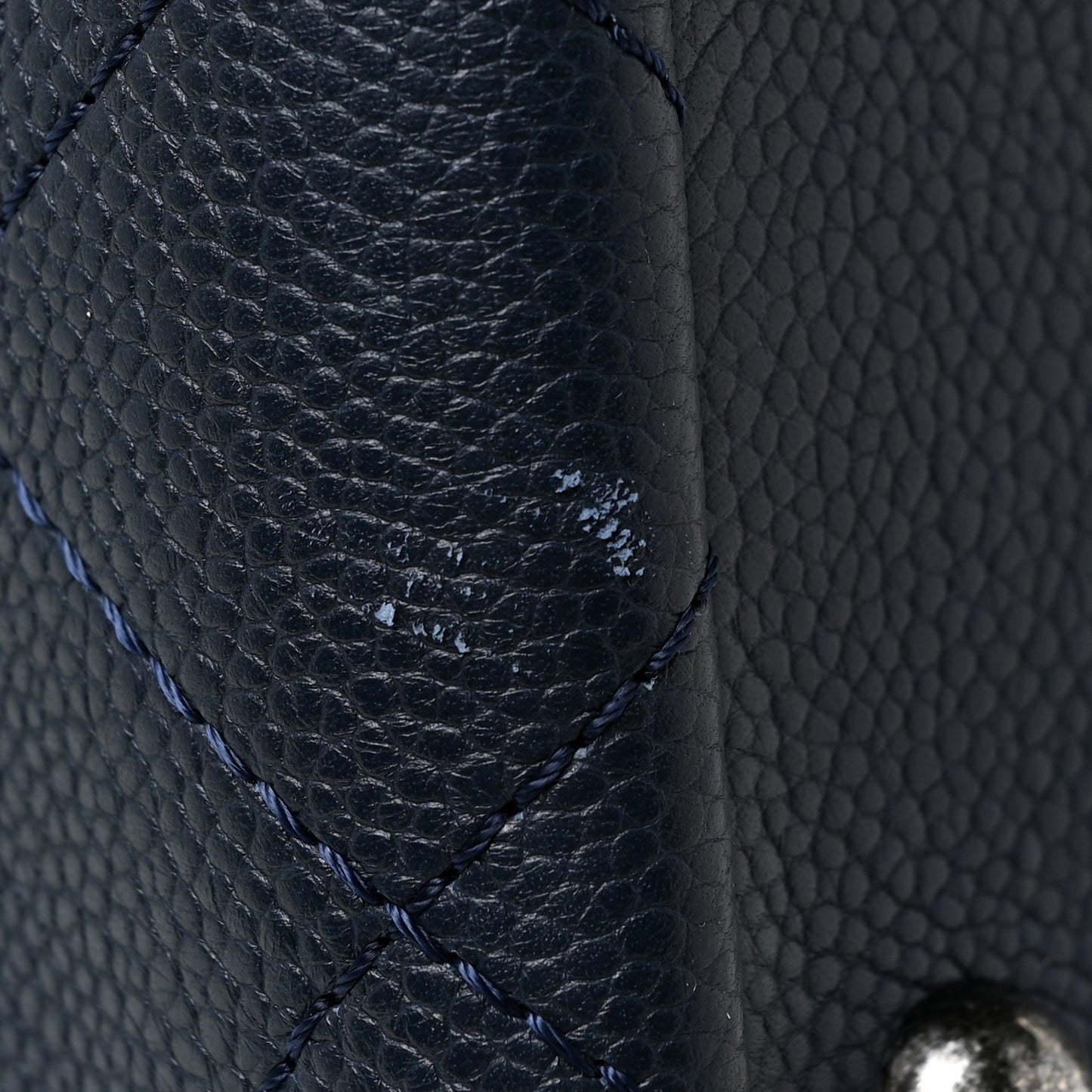 Caviar Large Shopping Tote Navy