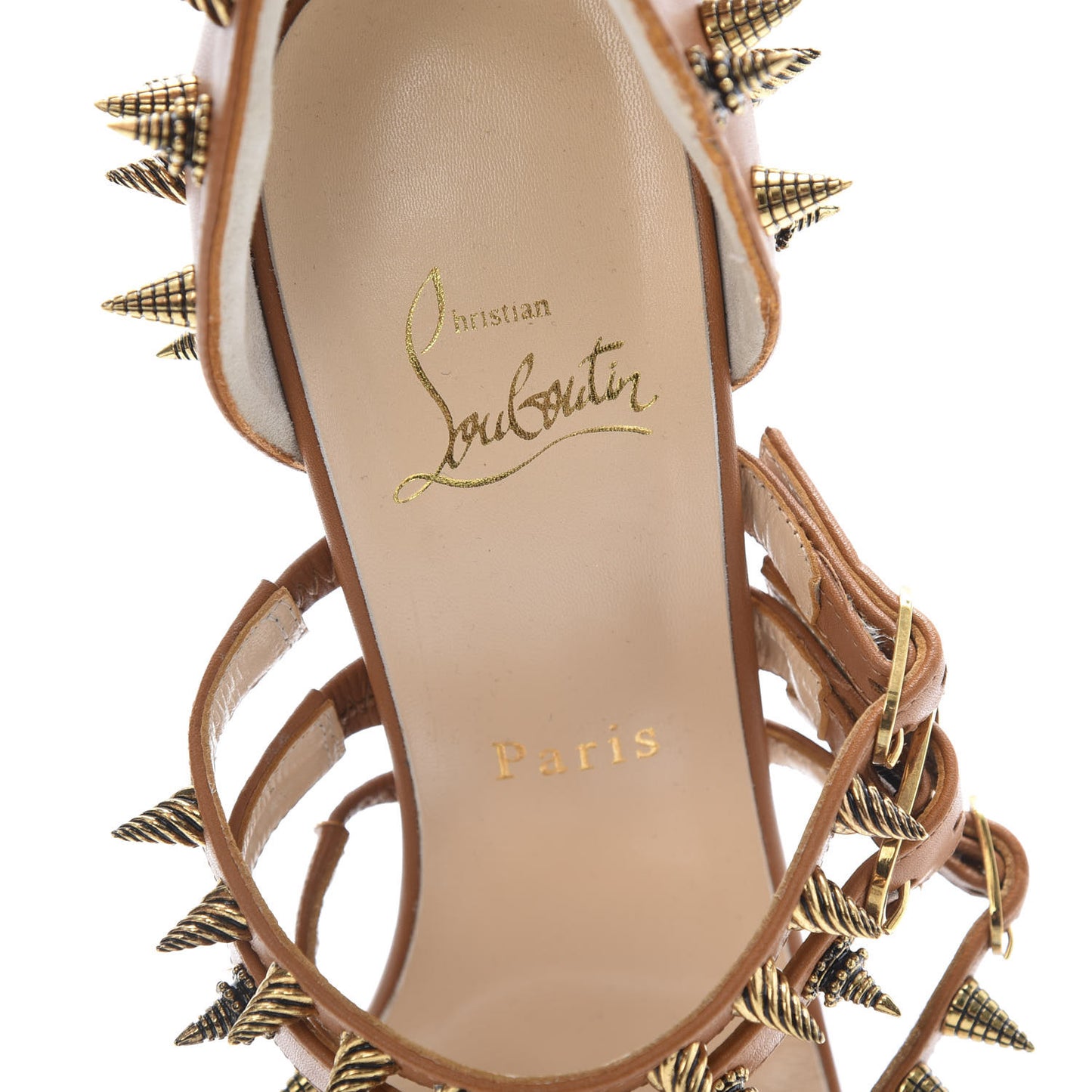 Calfskin Botticellita 160 Sandals 39 Brown