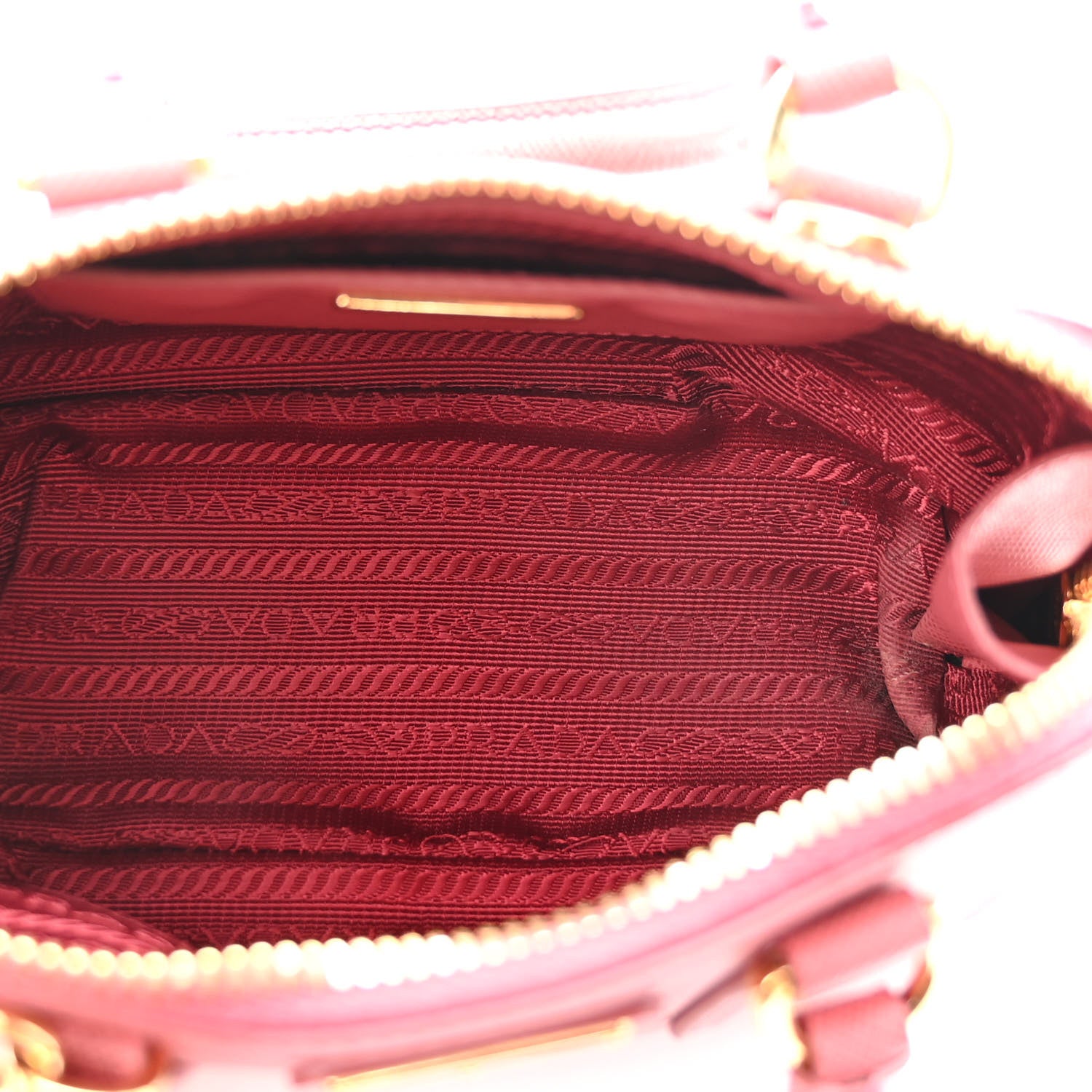 Prada Saffiano Lux Mini Promenade Tote Peonia 5 of 10