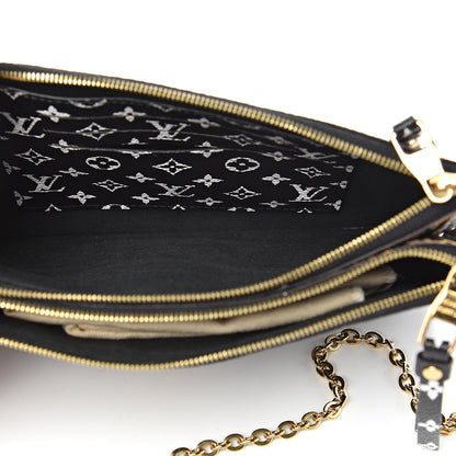 Louis Vuitton Monogram Giant Jungle Pochette Double Zip Black 5 of 12