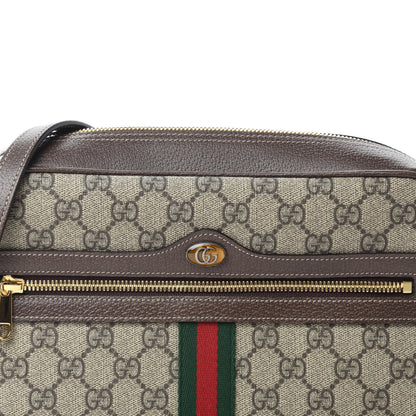 Gucci GG Supreme Monogram Web Small Ophidia Shoulder Bag Brown 10 of 10