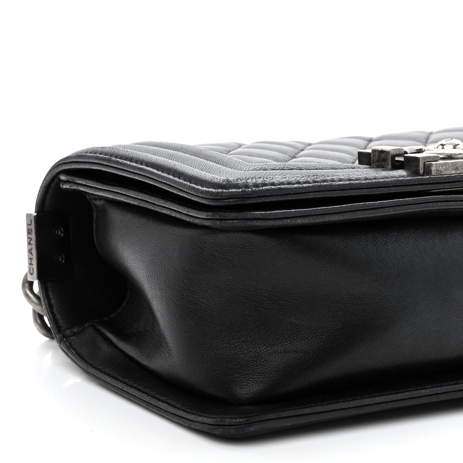 Chanel Lambskin Quilted Small Boy Flap Black 9 of 10