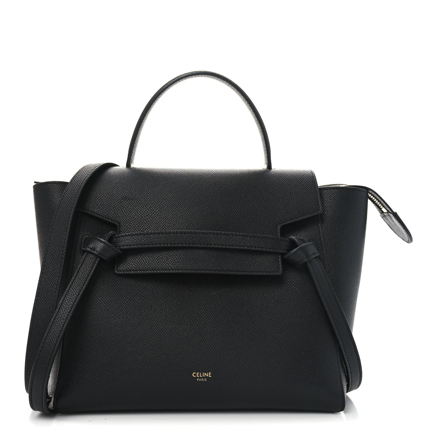 Celine Grained Calfskin Micro Belt Bag Black 1 of 9