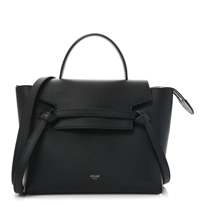 Celine Grained Calfskin Micro Belt Bag Black 1 of 9