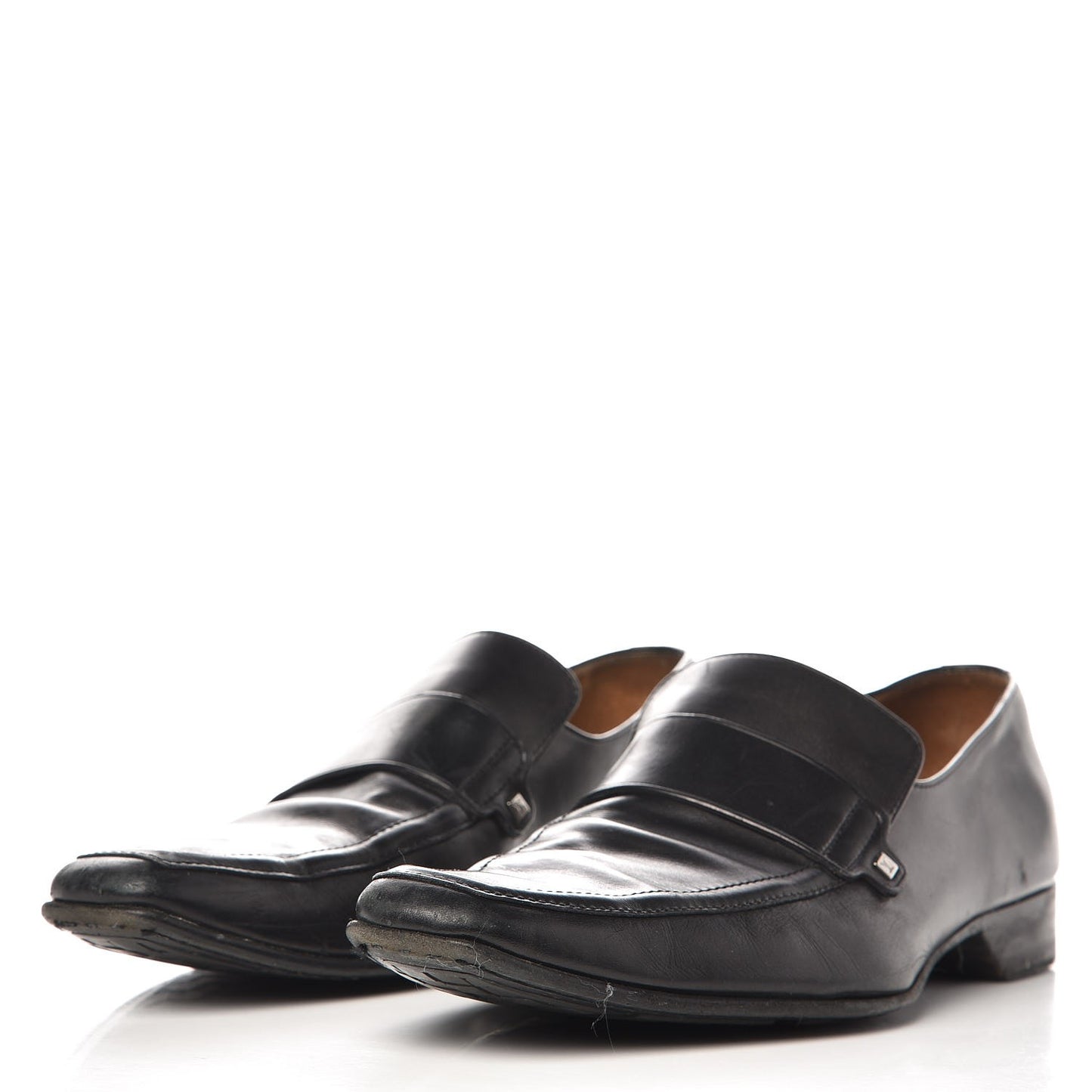 Mens Calfskin Loafers 10.5 Black
