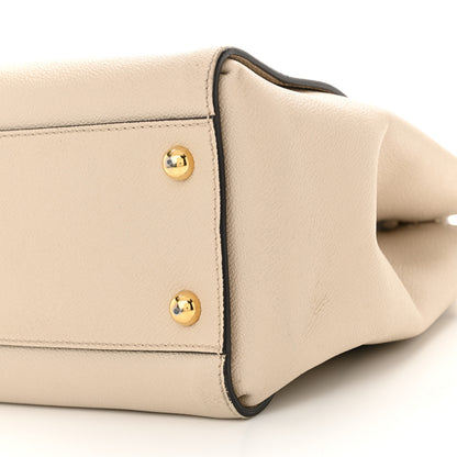 Burberry Soft Grain Calfskin Medium Buckle Tote Limestone 10 of 19