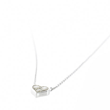 Tiffany Platinum Diamond Heart Pendant Necklace 1 of 7