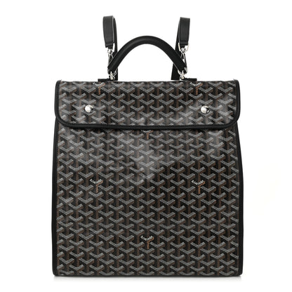 Goyard Goyardine Saint Leger Soft Briefcase Backpack Black 1 of 9