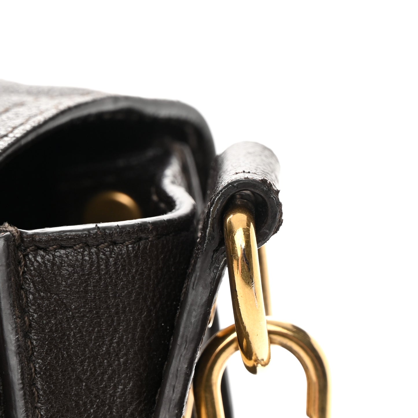 Lambskin Fringe Medium PS1 Satchel Dark Chocolate