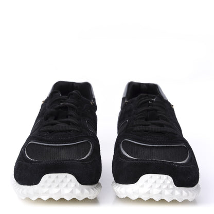 Valentino Garavani Suede Fabric Mens Soul AM Sneakers 43.5 Black 2 of 9