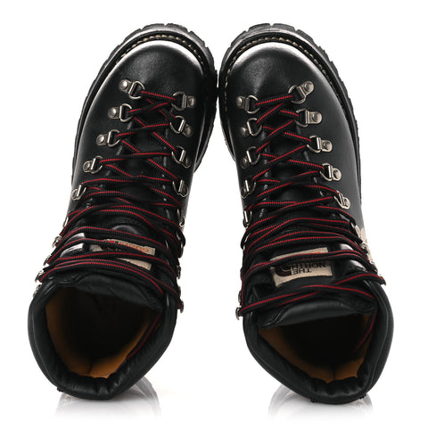 X THE NORTH FACE Calfskin Womens Hiking Ankle Boots 37.5 Black