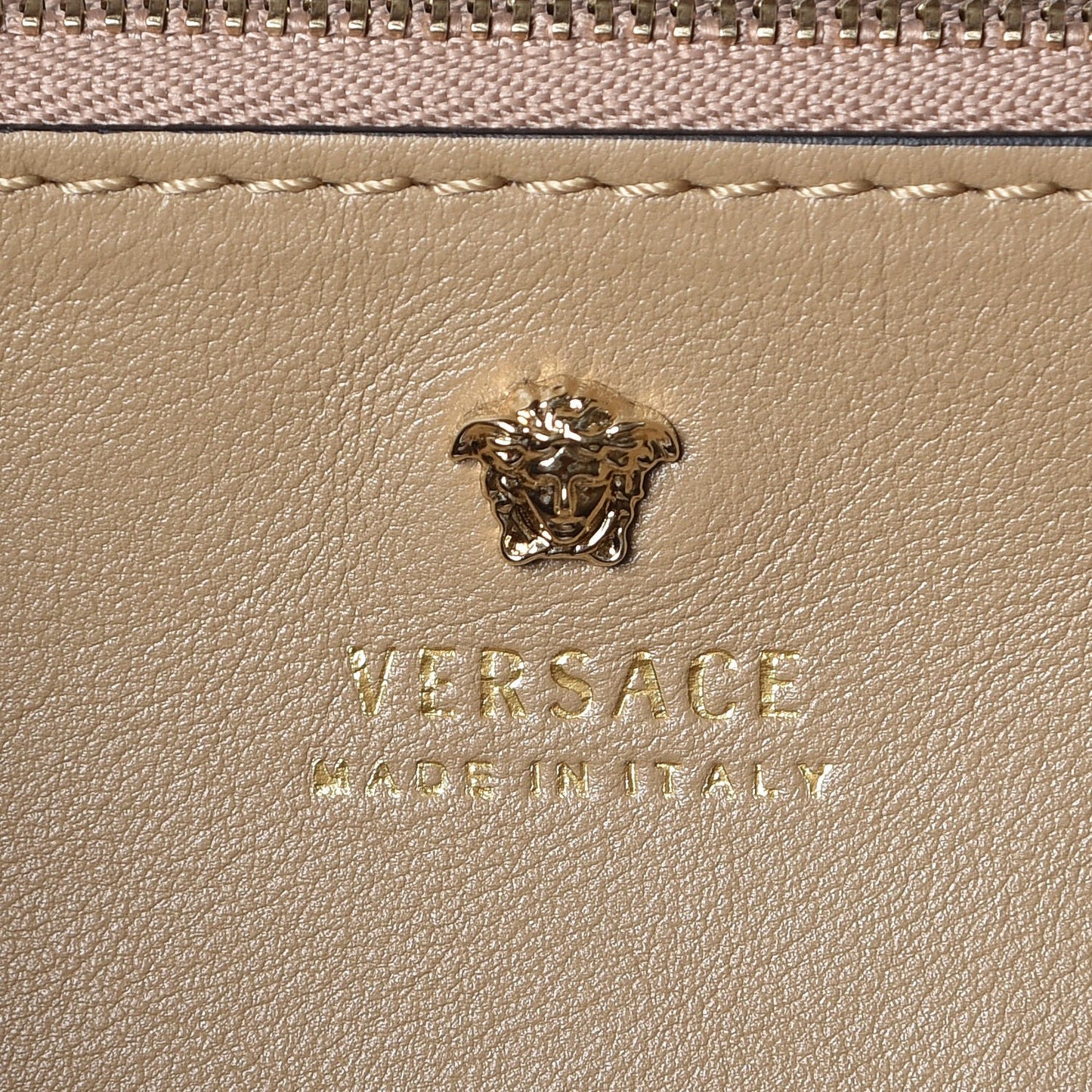 Calfskin Large Palazzo Empire Bag Beige