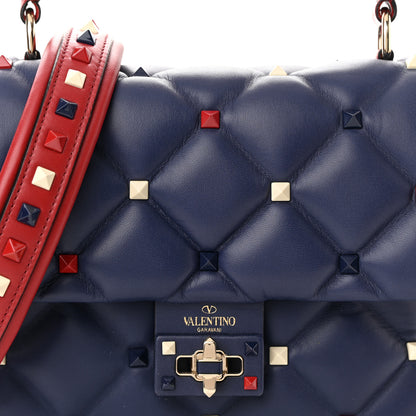 Valentino Garavani Nappa Medium Candystud Top Handle Bag Navy 7 of 10