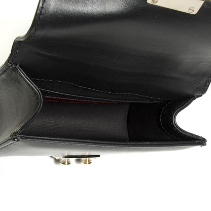 Valentino Garavani Vitello Mini Glam Lock Rockstud Flap Black 5 of 10