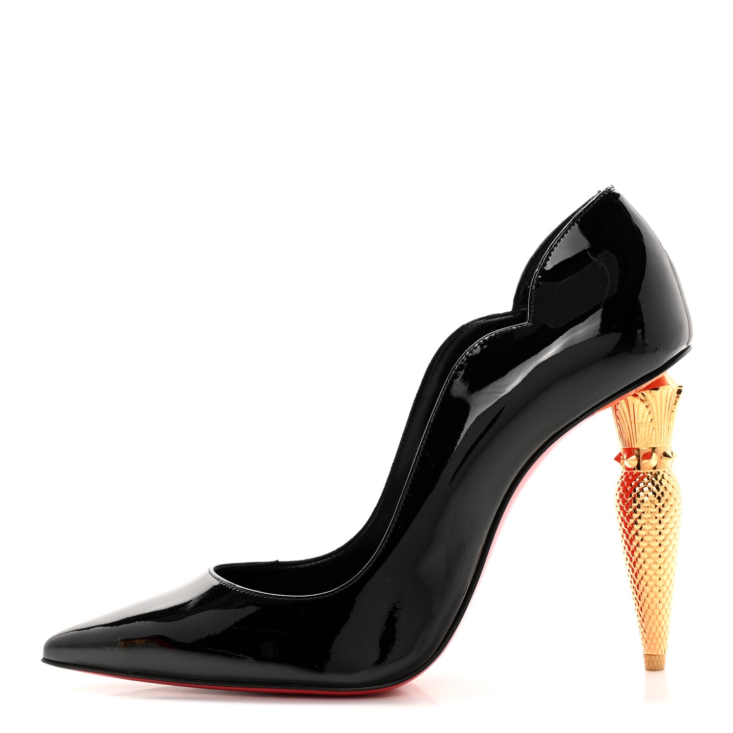 Christian Louboutin Patent LipChick 100 Pumps 39 Black 1 of 13