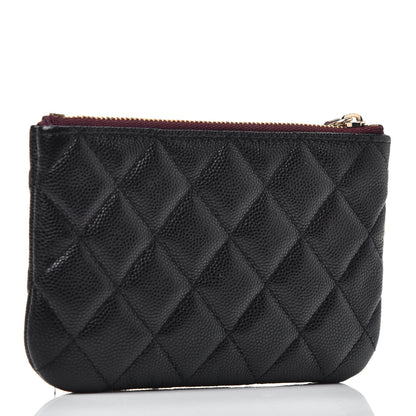 Chanel Caviar Quilted Small Cosmetic Case Black 3 of 8