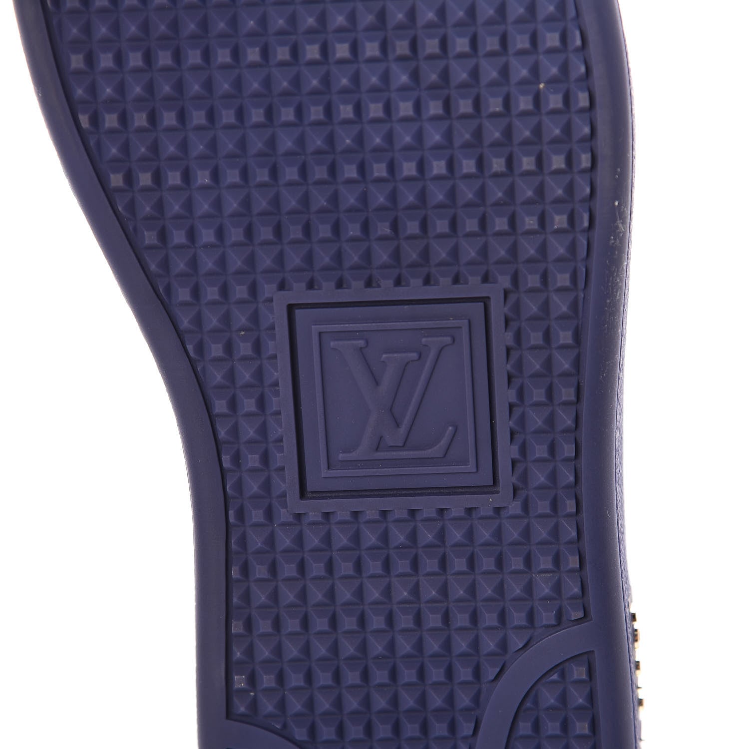 Louis Vuitton Patent Calfskin Frontrow Sneakers 36.5 Blue Nuit 6 of 7