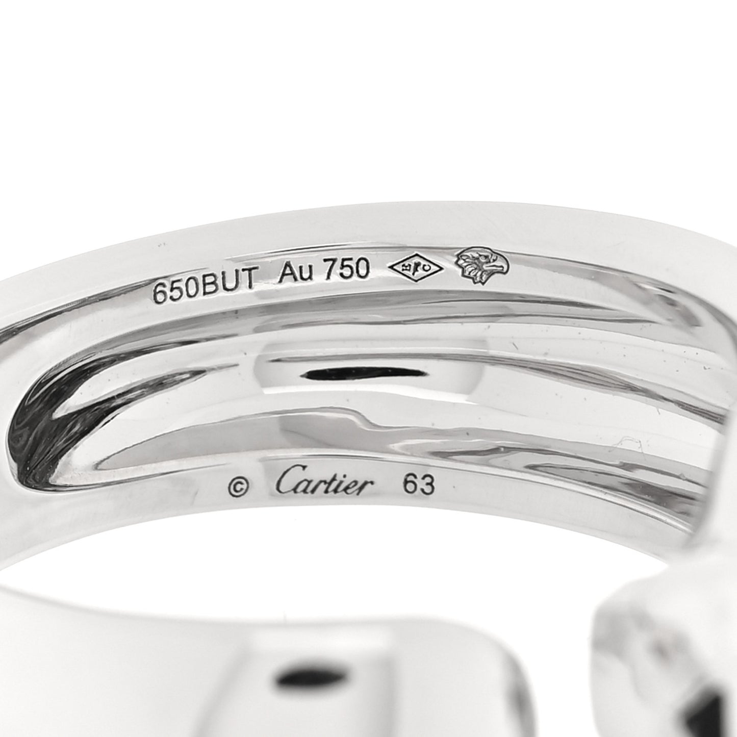 18K White Gold Black Lacquer Tsavorite Onyx 11mm Panthere De Cartier Ring 63 10.25