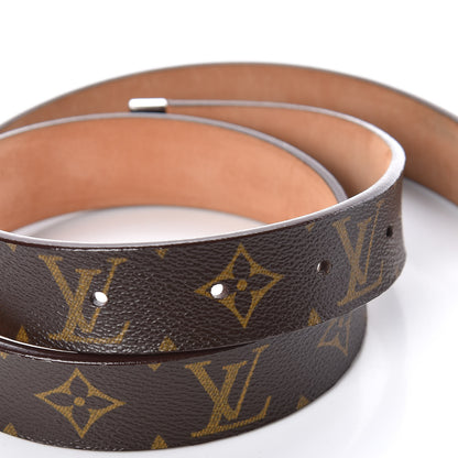 Louis Vuitton Monogram Ceinture Belt Silver Buckle 80 32 4 of 9