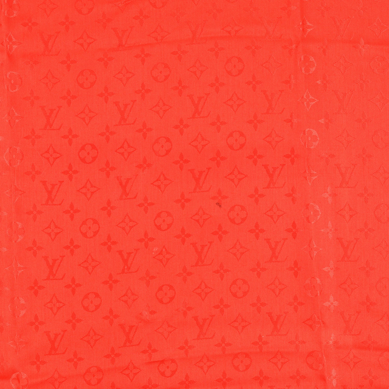 Louis Vuitton Silk Wool Monogram Shawl Pomme D'Amour 4 of 4