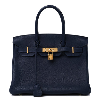 Hermes Togo Birkin 30 Bleu Nuit 1 of 13