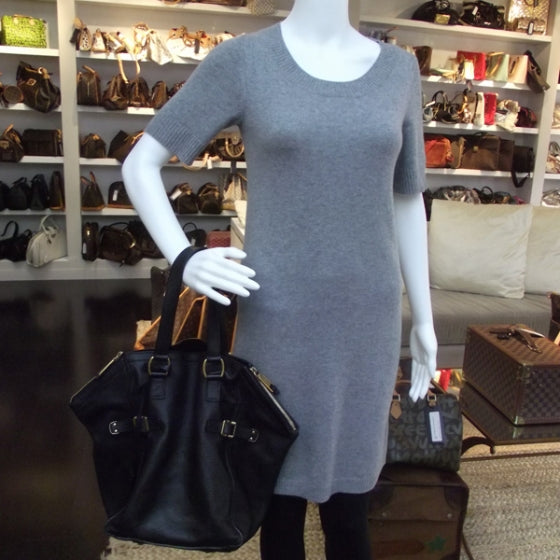 Saint Laurent Leather Large Downtown Tote Black 2 of 11