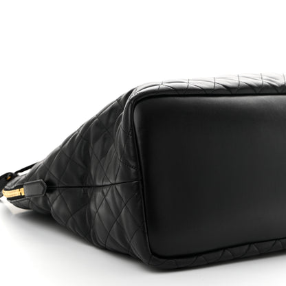 Saint Laurent Calfskin Quilted ES Giant Travel Bag Black 9 of 10