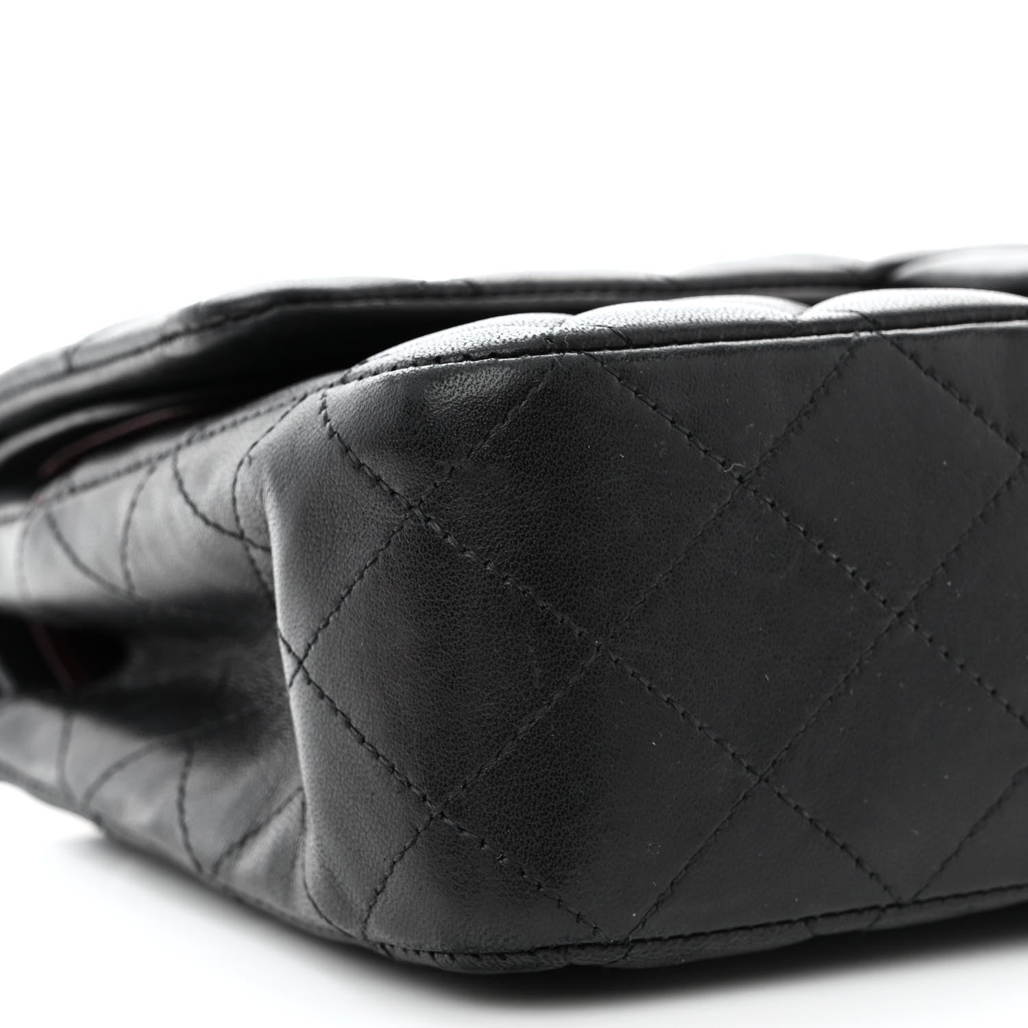 Chanel Lambskin Quilted Medium Double Flap Black 9 of 15