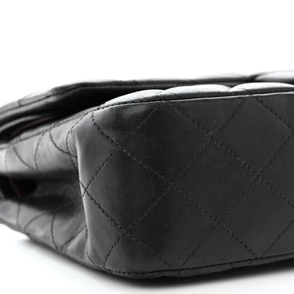 Chanel Lambskin Quilted Medium Double Flap Black 9 of 15