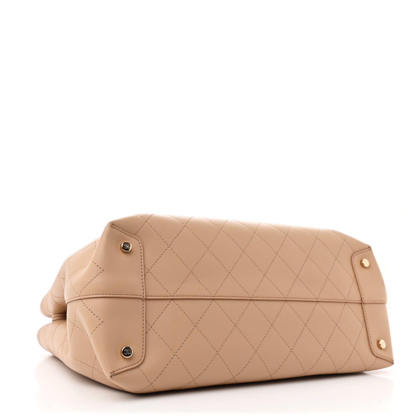 Calfskin Large Serial Shopper Tote Beige