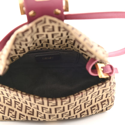 Fendi Zucchino Vitello Mini Mama Baguette Mogano Panna Erica 5 of 10