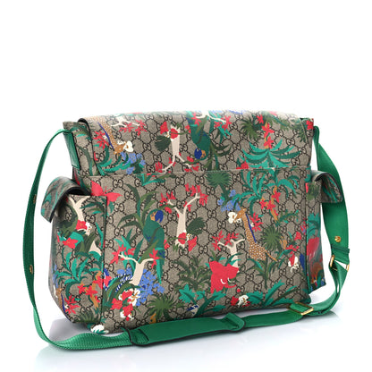Gucci GG Supreme Monogram Jungle Diaper Bag Green 3 of 9